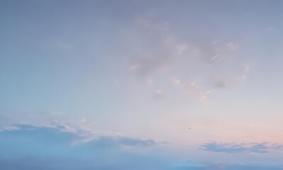 Fototapeta premium Serene light blue pastel sky gradient, smooth texture, mood, calm