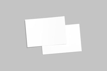 A5 Landscape Flyer Blank Mockup