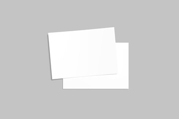 A5 Landscape Flyer Blank Mockup