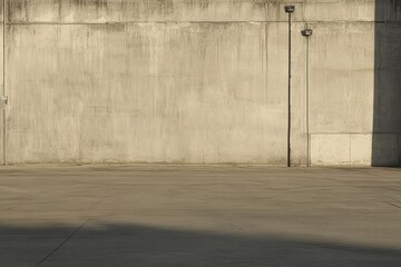 Empty concrete wall and floor space
