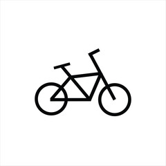 Fototapeta premium bicycle icon on white background
