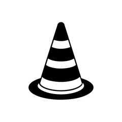 traffic cone on white background  .svg