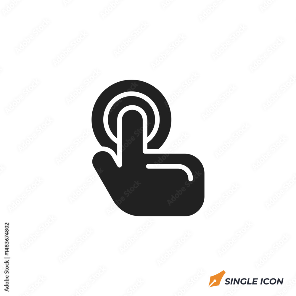 Poster interaction icon vector illustration. interaction symbol isolated on white background