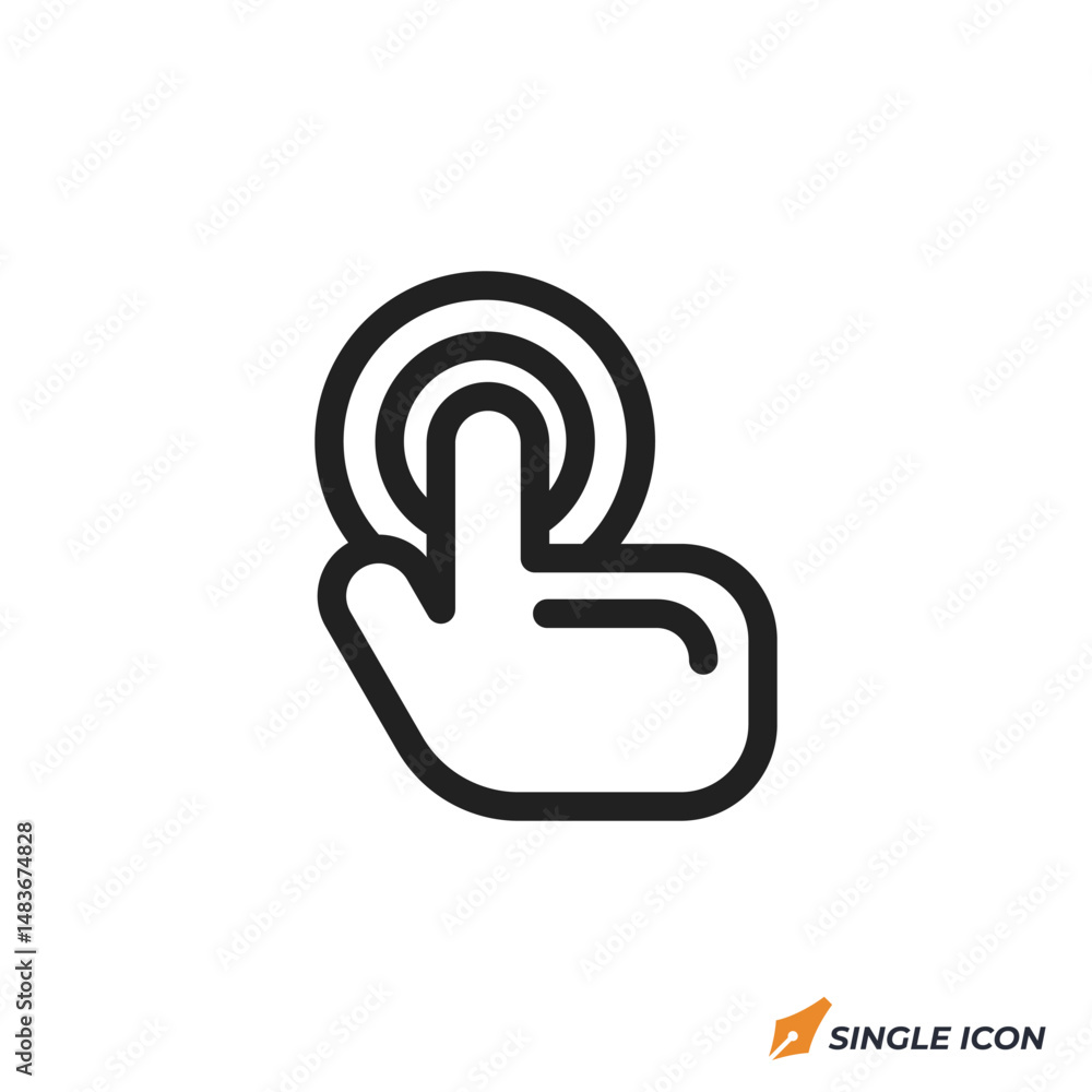 Poster interaction icon vector illustration. interaction symbol isolated on white background