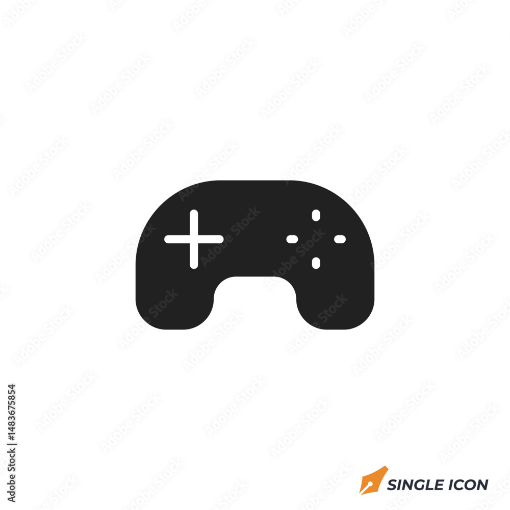 Poster game controller icon vector illustration. game controller symbol isolated on white background