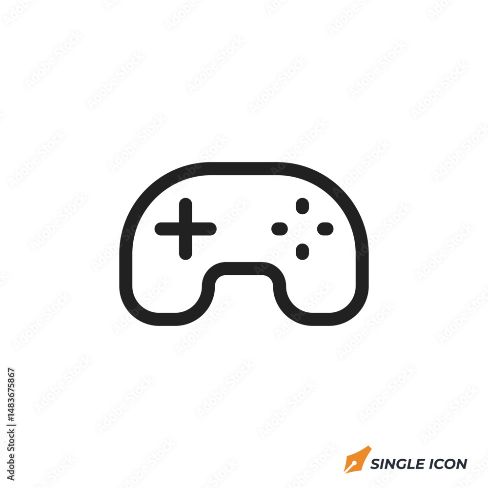 Poster game controller icon vector illustration. game controller symbol isolated on white background