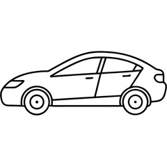 Vector illustration of a car for automotive, transportation, and business-related projects