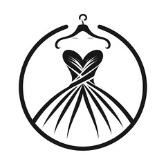 Imagine a refined and elegant logo that perfectly represents the beauty and sophistication of the fashion world. In the center of the composition, standing out against a solid white background.