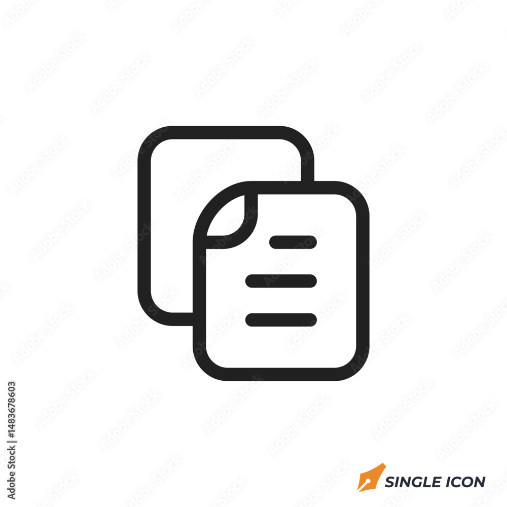 Poster document icon vector illustration. document symbol isolated on white background