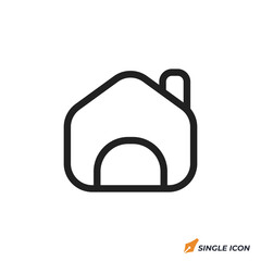 Obraz premium home icon vector illustration. home symbol isolated on white background
