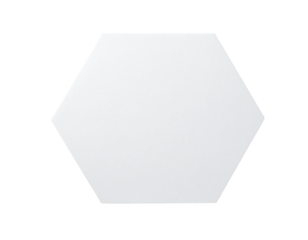 White Hexagon Shape