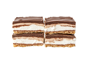 a group of chocolate and vanilla ice cream bars