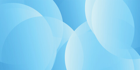 Abstract light blue background with circles. Minimal futuristic gradient shape background vector illustration eps10