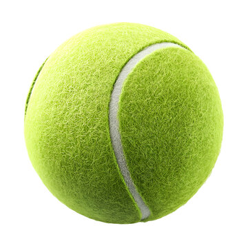 Green tennis ball on black background sports equipment game play