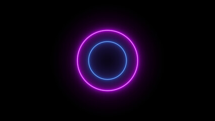 Technology neon radio waves signal icon illustration background. Audio Sound frequency signal icon background.
