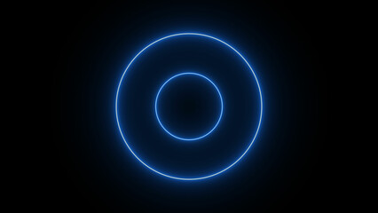 Technology neon radio waves signal icon illustration background. Audio Sound frequency signal icon background.