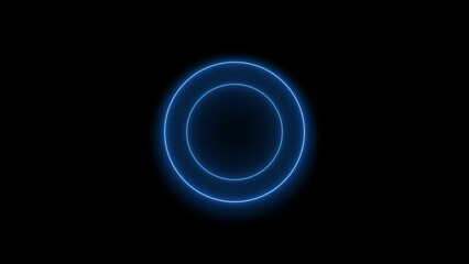 Technology neon radio waves signal icon illustration background. Audio Sound frequency signal icon background.