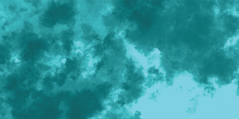 Teal-Colored Vapor Trails Forming a Soft, Dreamlike Haze Against a Sky-Blue Backdrop

