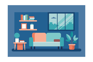 living room interior with fireplace