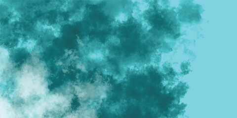 Teal Fog in Abstract Movement Against a Pale Blue Background

