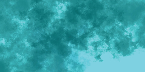 Serene Pigment Cloud of Blue and Turquoise in Artistic Motion

