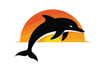 dolphin silhouette vector illustration