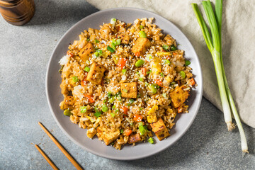 Homemade Asian Tofu Fried Rice