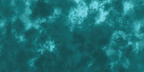 Ink Spread in Cool Ocean Hues Floating Over a Dreamy Canvas

