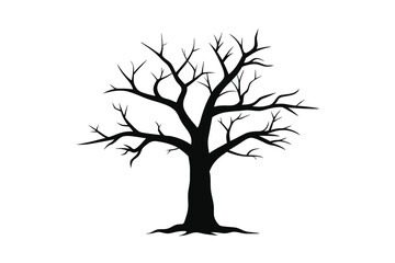 Obraz premium tree silhouette vector