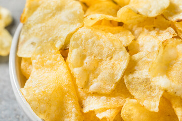 Salty Thin Potato Chip Crisps