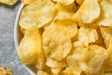 Salty Thin Potato Chip Crisps