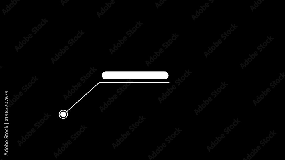 Poster animation of hud elements. callus hud elements with text coming soon. animation callus for text. and