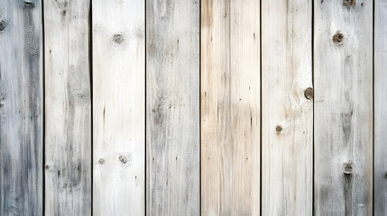 Naklejka premium Weathered Wood Panel Texture: An aged wooden surface showcases vertical planks, revealing the natural grain and intricate details of the timber, ideal for backgrounds and designs.