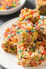 Homemade Fruity Rice Crispy Treats