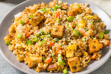 Homemade Asian Tofu Fried Rice