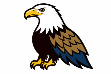 Fototapeta premium eagle on white background