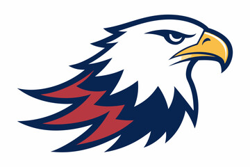 Obraz premium american eagle with flag