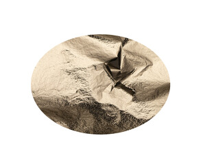foil texture with a glossy, pearlescent finish. Oval and elliptical shapes creating a sleek, modern