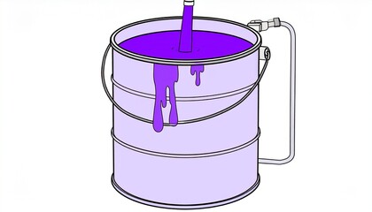 purple ink flowing through a water tank