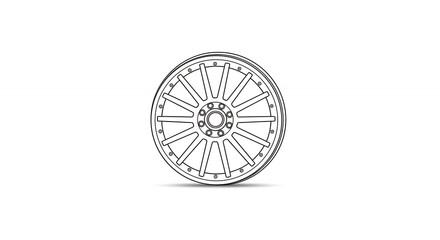 Obraz premium Wheel design illustration