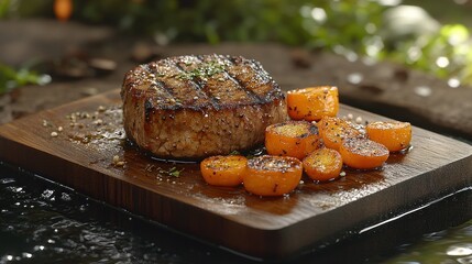 Grilled steak with roasted vegetables (1)