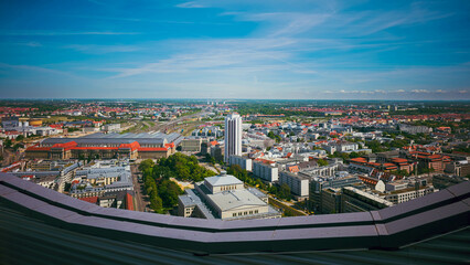 Naklejka premium Leipzig bird's view, Germany, Sachsen