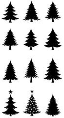 Obraz premium Twelve Trees of Winter AI Generated