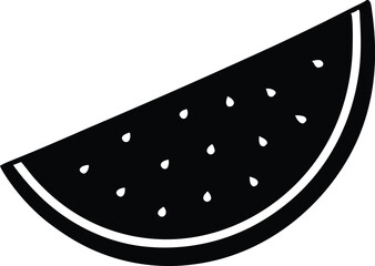 watermelon fruits slice vector icon