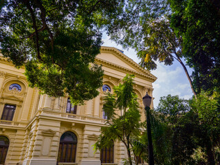 Obraz premium Facade of Ipiranga museum (independence museum of Brazil).