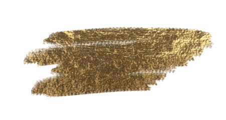 Golden brushstroke on a dark background, creating an abstract texture with glitter and shimmer.