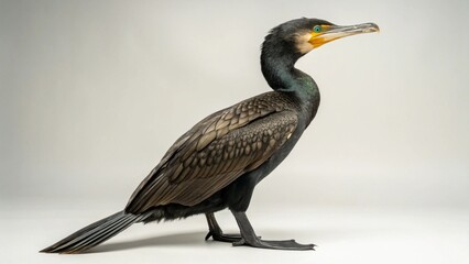 Obraz premium Cormorant on studio background 
