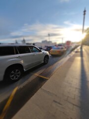 car on the road