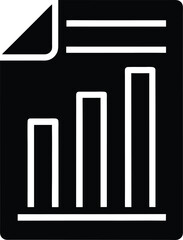 document with chart bars icon vector illustration