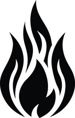 Fire Flame Symbol Icon Vector Illustration